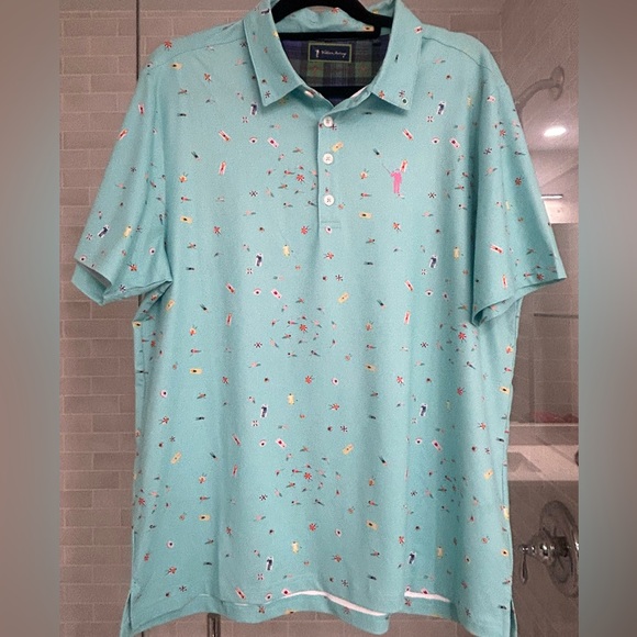 William Murray Golf Other - William Murray Gold “The Deep End Polo” in Turquoise